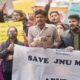 JNU Clash JNUSU, ABVP take out separate protest marches1